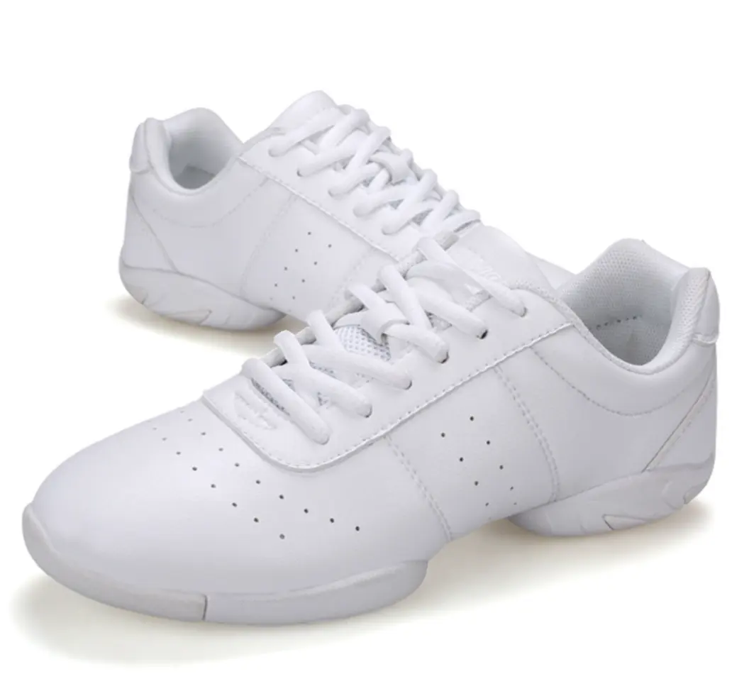 Blanco niños tenis deporte Jazz zapatos de baile gimnasia moderna zapatillas competitivas calistenia línea zapatos de baile al por mayor