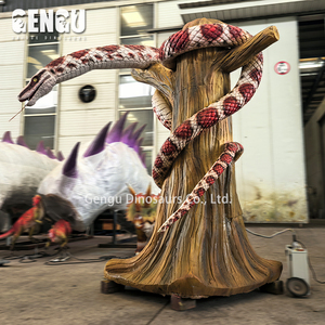 Serpiente realista flexible del motor sin escobillas de la serpiente artificial 3D del animal de la selva para la exposición - Product Image 4
