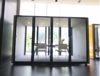 Dosettes de réunion de bureau de studio portables modernes et intérieurs insonorisés pour le travail