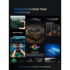 Điện thoại thông minh Phonemax M1pro mở khóa, bền bỉ, chip Helio P35 tám nhân, 6G+128G, điện thoại không thể phá hủy, <span class=keywords><strong>Android</strong></span> 13, điện thoại di động chắc chắn - Product Image 3