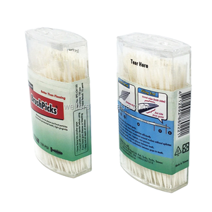 Bottled Disposable Portable Durable Ivory Plastic <b>Toothpicks</b> 150 Pcs CE Certified for Home Use - Product Image 1