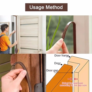 Tira de sellado de espuma adhesiva personalizada de fabricante, sello de tiro para ventana y puerta, sello de goma Epdm, <span class=keywords><strong>burlete</strong></span> <span class=keywords><strong>autoadhesivo</strong></span> - Product Image 6