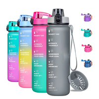 Bouteille d'eau en plastique sans BPA avec logo personnalisé, parfumée, aromatisée, avec goût de fruit