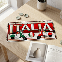 Placa de Matrícula Estadounidense Personalizada Colorida, Diseño Rectangular Personalizado con Placa de Metal en Relieve