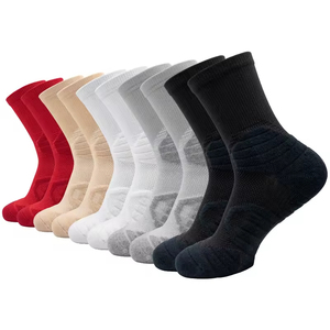 Custom Embroidery Logo Men Thick Anti Bacterial Breathable <b>Grip</b> Sports <b>Socks</b> Badminton Tennis Basketball Team Wholesale - Product Image 1