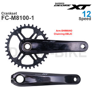 Juego de <span class=keywords><strong>Bielas</strong></span> <span class=keywords><strong>SHIMANO</strong></span> DEORE <span class=keywords><strong>XT</strong></span> M8100 de 12 Velocidades FC-M8100-1 Brazo Original y Plato DELIC 32T 34T 36T - Product Image 2