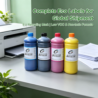 Tinta de Pigmento FCOLOR de 1000 ml de Una Sola Pasada para Impresora HP Fi 1000 452 477 PageWide, Tinta de Inyección de Alta Velocidad Resistente al Agua