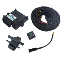 Kit completo de conversión de gas Gnv Glp para coche Lpg Gng Motos vehículo 4 6 8 Cilindros cilindro gasolina a sistema de conversión de motor de gas