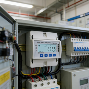 Bestseller PC und Mobilgerät Multifunktionszähler Einphasiger 4P-Schienenmontage-Energieverbrauchsmesser für Smart Home - Product Image 2