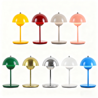 Lampe de nuit LED sans fil portable lumière chaude contrôle tactile lampe de table en forme de fleur pour la maison avec lumière de bureau et lumière de chevet