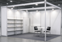 Stand d'exposition modulaire, stand standard en aluminium extrudé 10x20 pieds, installation rapide, réutilisable, pour les entrepreneurs en expositions, Dubaï, Émirats arabes unis