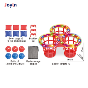 Gioco di cestini da lancio con sacco di sabbia e Set di luci al coperto sport all'aria aperta giocattolo per bambini e gioco attivo divertente giardino di Fitness - Product Image 4