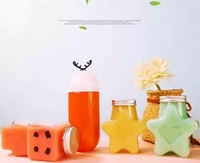 Bouteilles en plastique en forme de canard vides mignonnes tasses à thé Bubble Boba conteneur d'emballage de jus
