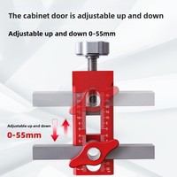 Outil de pose de portes d'armoires en bois, aide à la pose en alliage d'aluminium, outil de poinçonnage, levier de levage de portes pour armoires murales DIY