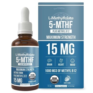 Gouttes Entropy Boat 5-MTHF Acide L-méthylfolique Vitamine B12 Méthylique 60 ml Saveur Baies Flacon compte-gouttes OEM Vente en Gros Smart Health - Product Image 1