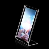Support d'affichage de photos de table en acrylique magnétique transparent A4 A5 A6, porte-cartes de table pour bureau