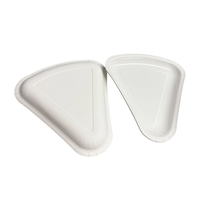 Plateau triangulaire jetable en papier plastifié pour pizza, plateau à pain, plateau à gâteau, plateau de cuisson triangulaire, kits de fournitures pour fêtes