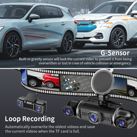 Système de caméra 360 degrés pour voiture, caméra embarquée 5 canaux FHD 1080P, enregistrement en boucle, vision nocturne, boîte noire de voiture, WIFI 5G, enregistreur DVR pour voiture