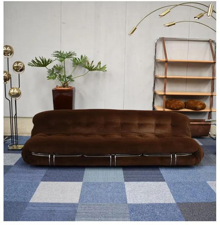 European style wood removable Adult sofa Afra & Tobia Scarpa Soriana sofa Art living room sofa