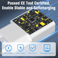 Chargeur en vrac 5W double port certifié CE/FCC avec chargeur de voyage universel USB a et USB C pour appareils mobiles