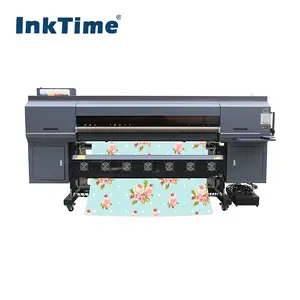 Inktime Fabriek Hoge Snelheid 1.9M Sublimatie Textiel Digitale Inkjet Printer Warmteoverdracht Stof Drukmachine Met I3200 Hoofd