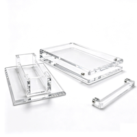 Boîtier de protection en acrylique transparent résistant aux UV avec couvercle magnétique de 12 mm d'épaisseur pour cartes gradées PSA BGS avec support en acrylique