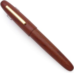 Penna stilografica 9056 Vintage in legno naturale JINHAO, penna a <span class=keywords><strong>inchiostro</strong></span> fatta a mano pennino pregiato con convertitore ricaricabile, perfetta per regalo Vintage - Product Image 1