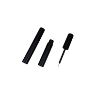 Tube vide portable noir mat magnétique en ABS pour liquide de croissance des cils, eye-liner et brillant à lèvres, format 5ml, idéal pour la reconditionnement en usine