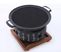 Barbecue portable japonais en alliage d'aluminium pour plus de 5 personnes avec sécurité anti-flamme et hauteur réglable - Utilisation en extérieur