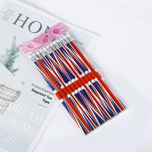 Lápices HB con Diseño de Dibujos Animados de la Bandera Americana, Set de Material Escolar para Niños, Paquete <span class=keywords><strong>al</strong></span> <span class=keywords><strong>por</strong></span> <span class=keywords><strong>Mayor</strong></span>, Artículos de Papelería para el Aprendizaje - Product Image 3