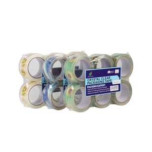 BULL High Stick Bopp Crystal <b>Clear</b> Waterproof Packing <b>Tape</b> Carton Sealing Single Sided Pressure Sensitive Adhesive - Product Image 1