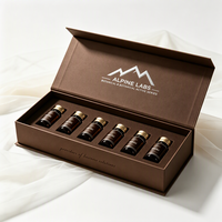 Boîte d'échantillons de parfum miniatures personnalisées en gros, flacon en verre de 3 ml, 5 ml, 10 ml, coffret découverte, boîte d'emballage cadeau magnétique en papier