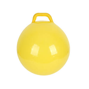 Balle de <span class=keywords><strong>Yoga</strong></span> Anti-éclatement pour enfant et adulte, 45cm, LOGO personnalisé OEM de dessin animé, équilibre écologique, entraîneur de saut en PVC avec poignée - Product Image 4