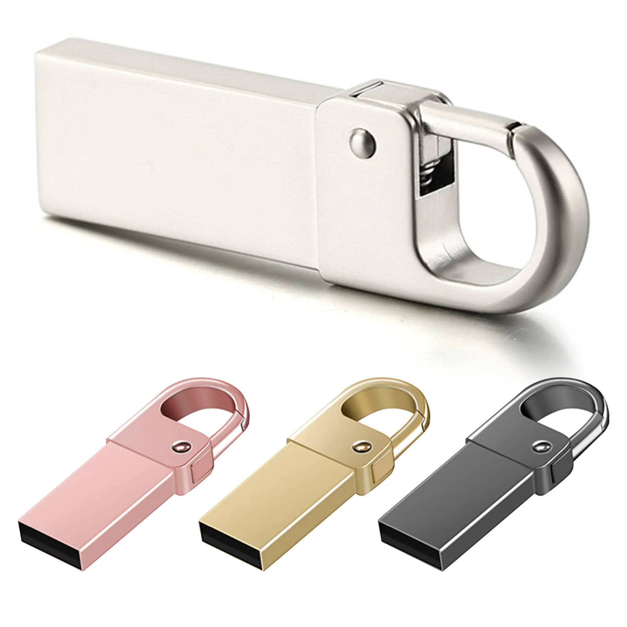 Biểu tượng tùy chỉnh móc ổ đĩa USB nước bằng chứng Mini USB Flash Drive tốc độ cao 1GB 2GB 4GB 8 GB 16 GB 32GB 64GB 128GB 256GB