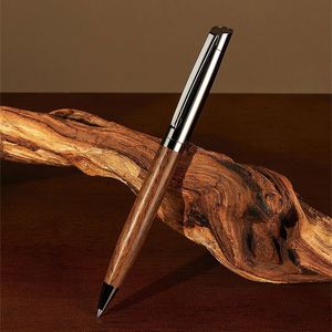 Luxury Business Pen Office <b>Writing</b> Eco-Friendly Wooden Ballpoint <b>Set</b> With Custom Logo Gift Pens - Product Image 6