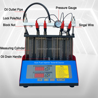 Machine de nettoyage et de test ultrasonique professionnelle pour injecteurs de carburant essence 6 cylindres 220V/110V pour voitures et motos