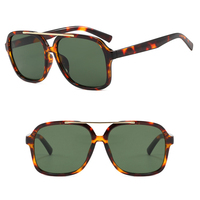 Lunettes de soleil unisexes rétro carrées DL UV400 légères et tendance