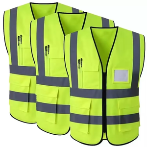 High-Visibility Reflective Safety <strong>Vest</strong> - Multi-Pocket Work <strong>Vest</strong> for Construction &amp; Traffic Control - Product Image 1