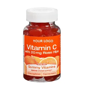 Suplemento alimentar com vitamina c, doces para clareamento, sem vitamina c