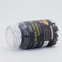 Gummies véganes d'huile de graines de cumin noir en gros sous marque privée OEM pour la minceur, la santé des cheveux et de la peau