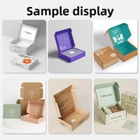 Boîte d'expédition postale en carton ondulé personnalisée avec logo et couleur pour cosmétiques et vêtements