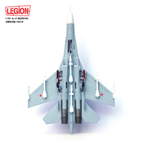 Modèle en alliage 1:100 du chasseur Su-27 SU27 Paris Bourget 1989