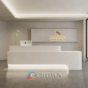 Information cabinet Logo display design cabinet displayfront desk displayFor kiosk bar