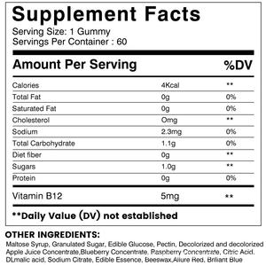 อาหารเสริมเพื่อสุขภาพไบโอติน <span class=keywords><strong>B12</strong></span>วิตามินรสราสเบอร์รี่สำหรับรองรับพลังงาน - Product Image 2