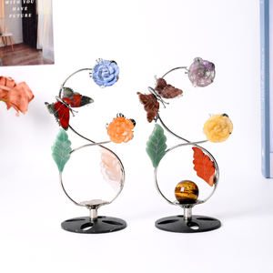 คริสตัลผสมวัสดุบำบัดธรรมชาติสำหรับเป็นของขวัญผู้หญิงรูปทรงกลมรูปผีเสื้อ - Product Image 2