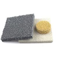 Filtre en céramique poreux en mousse de carbure de silicium SIC pour la coulée de fer/fonderie 10-60ppi épaisseur 13mm 22mm filtre en céramique diamétral