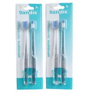 Brosse à dents orthodontique Dandis à poils souples pour appareils dentaires, brosse à dents manuelle pour adultes - Product Image 5