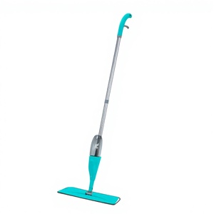 Vente en gros : Balai pulvérisateur à microfibres à pression en acier inoxydable pour le nettoyage des sols de la maison et de la cuisine, hygiénique - Product Image 1