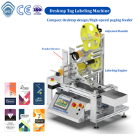 Machine d'étiquetage électrique de bureau SKILT à commande PLC pour étiquettes plates, étiquettes volantes, cartes et pochettes pour vêtements