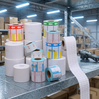 Papel Térmico A6 para Etiquetas Adhesivas, Suministro de Fábrica, Papel Térmico A6 en Formato Continuo para Guías de Envío